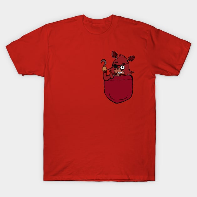 Foxy Pocket - FNAF Pockets T-Shirt by oh_shoot_arts